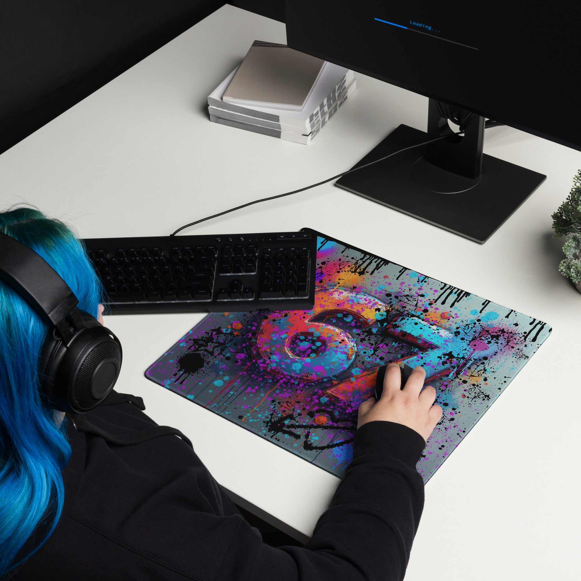 18" x 16" - 67 Paint Drip Gaming Mat