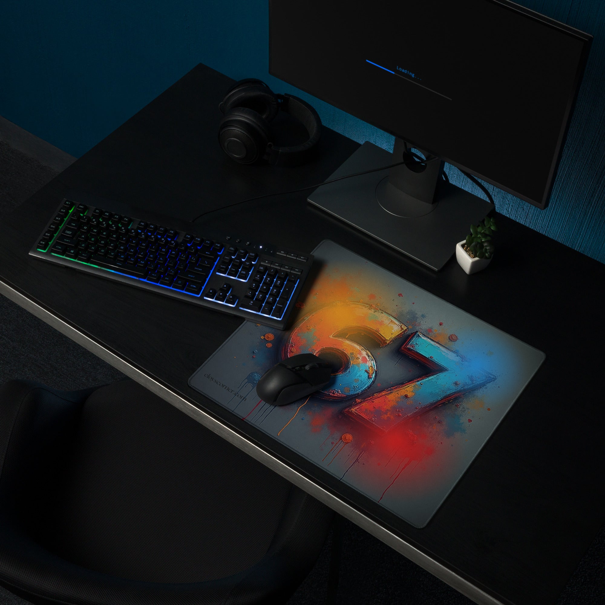 18" x 16" - 67 Graffiti Splash Gaming Mat