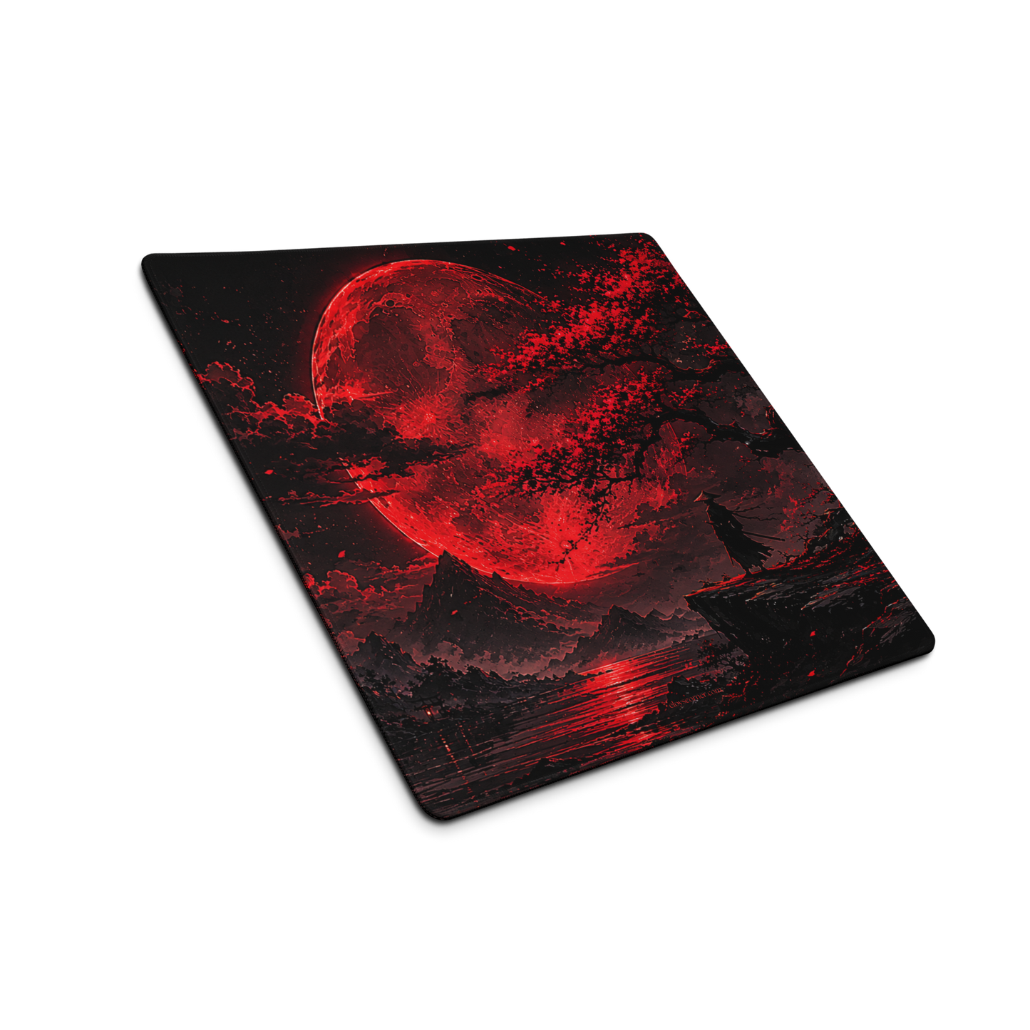 Crimson Eclipse Gaming Mouse Pad – 18" x 16"