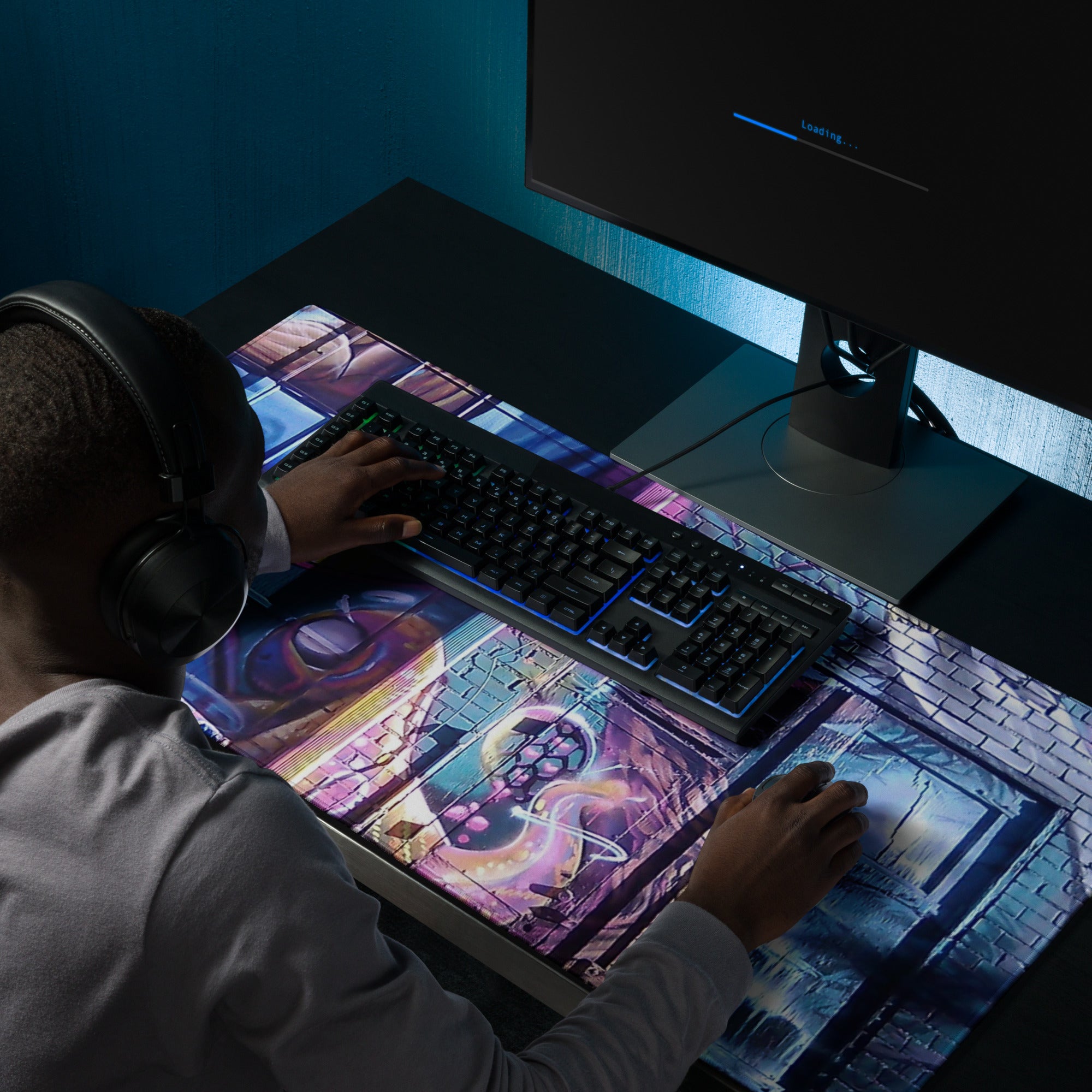 36" x 18" Street Wall Gaming Mat