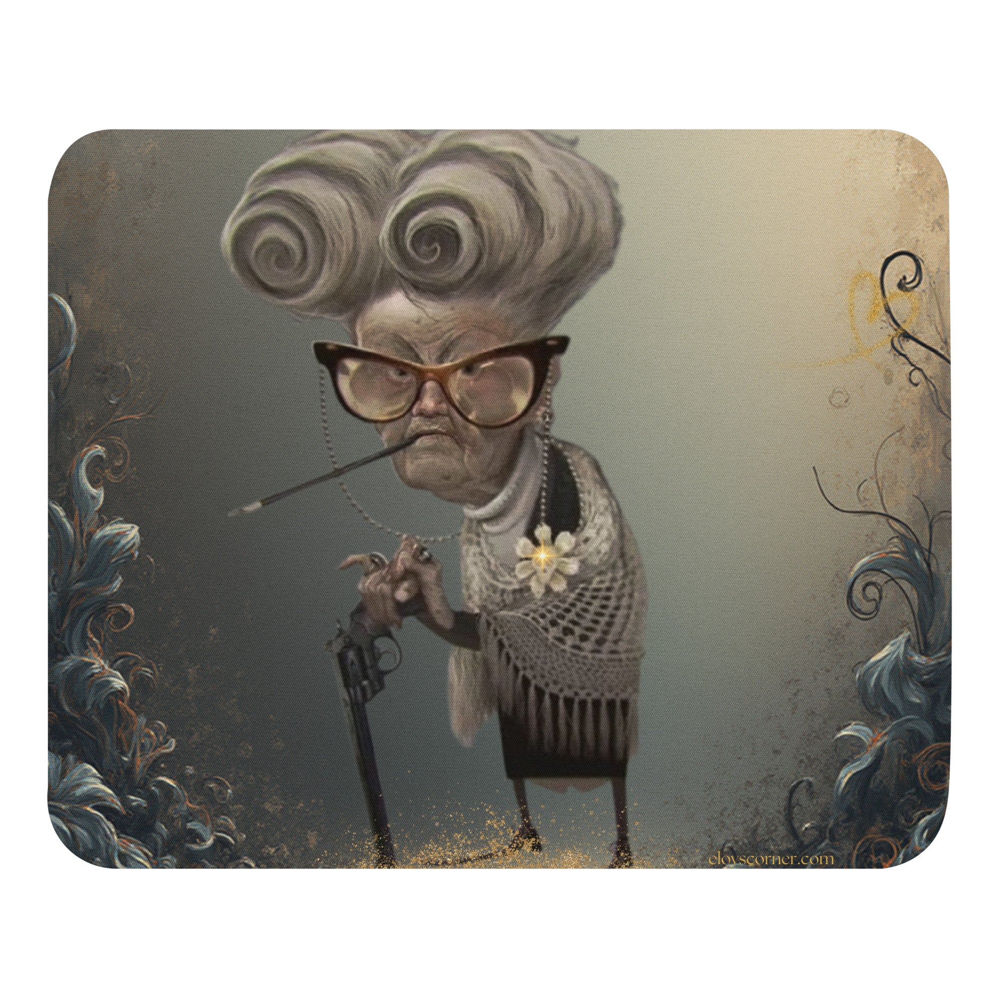 8.7" x 7.1" Golden Grandma Mouse Pad (horizonal)