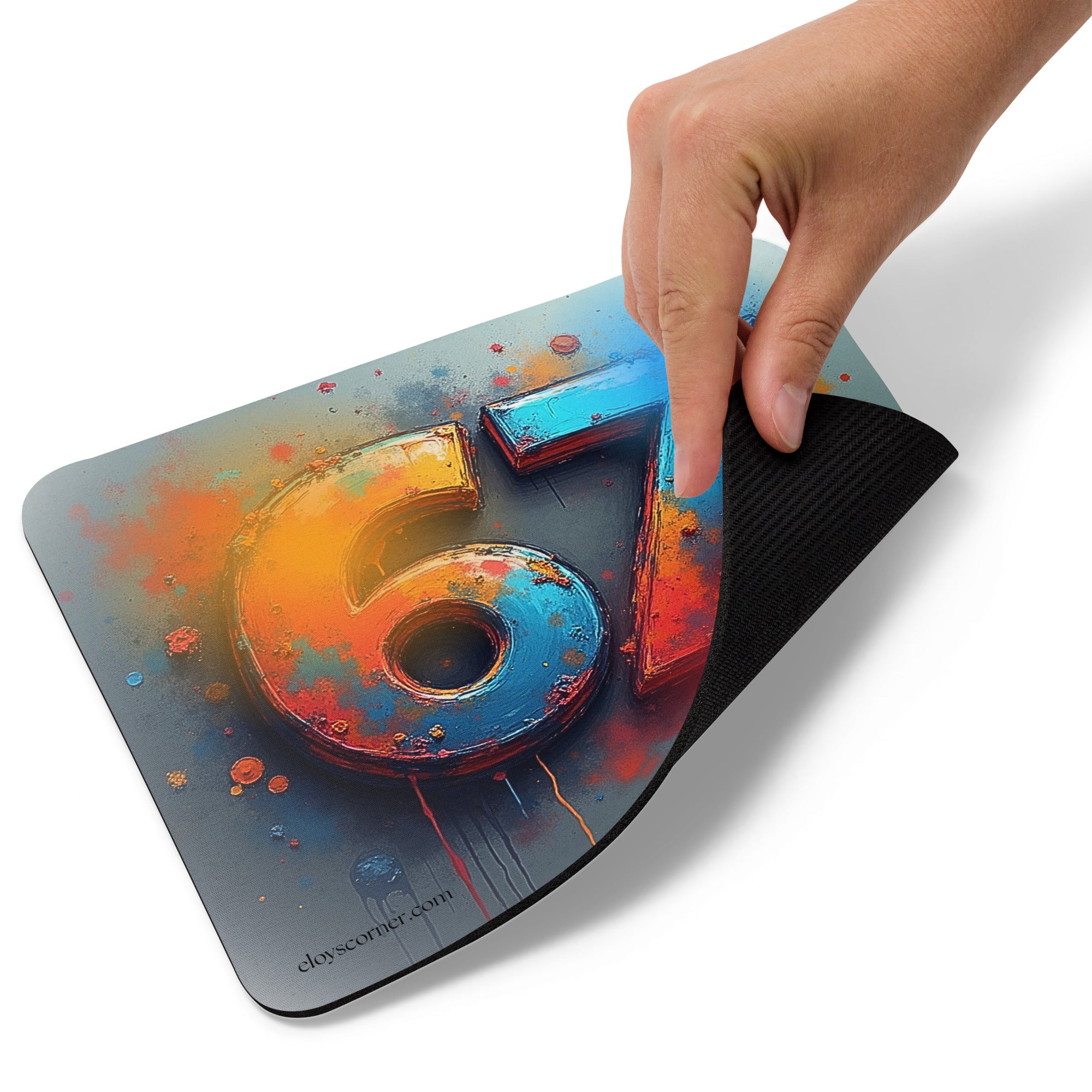 8.7" x 7.1" - 67 Graffiti Splash Mouse Pad (horizonal)