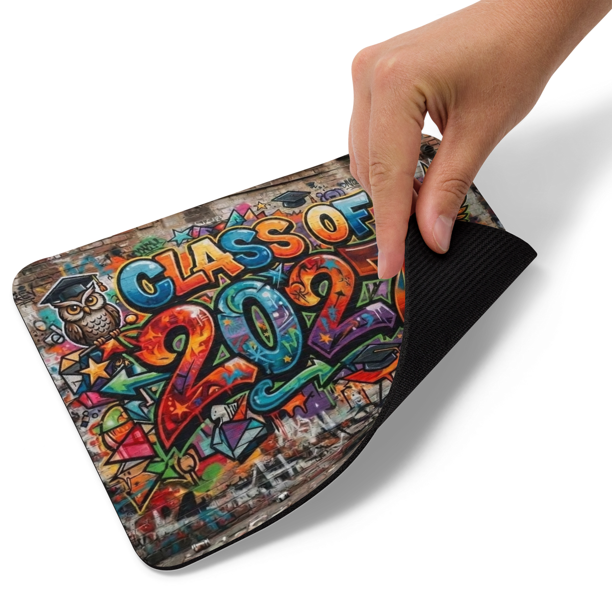 Class of 2027 Wall Graffiti Mouse Pad
