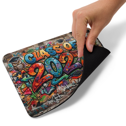 Class of 2027 Wall Graffiti Mouse Pad