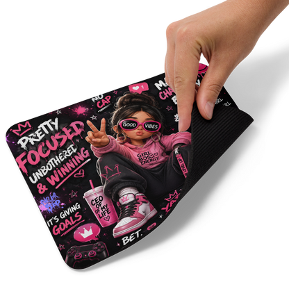 Good Vibes Boss Girl Mouse pad